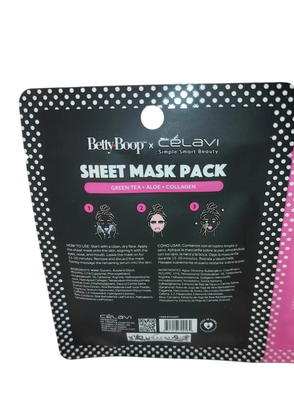 Betty Boop Printed Sheet Mask Duo